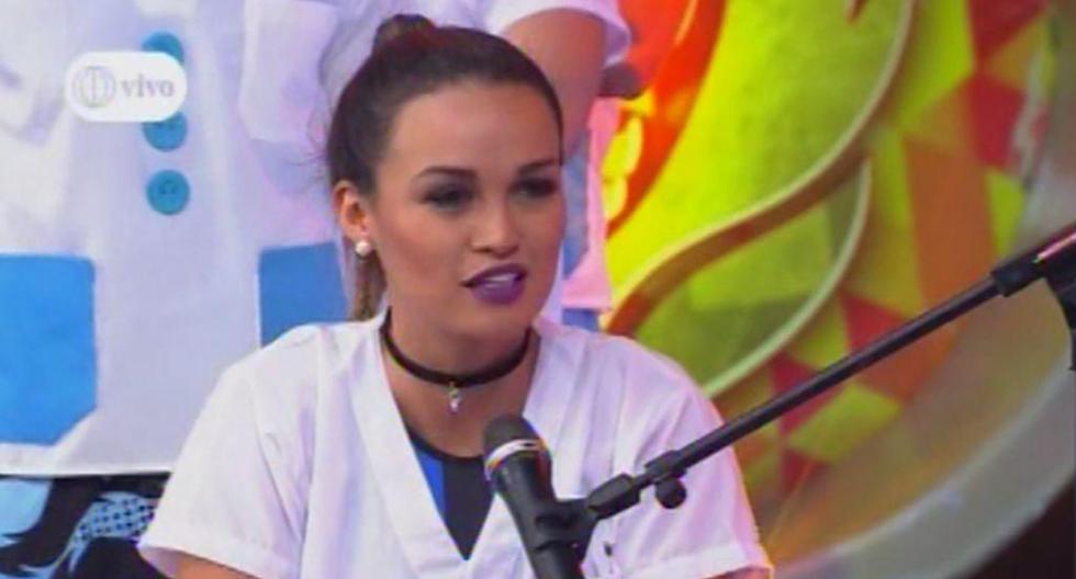 Angie Arizaga no ocultó sus celos y su preocupación por el próximo viaje de Nicola Porcella a Argentina. (Foto: Captura América TV)