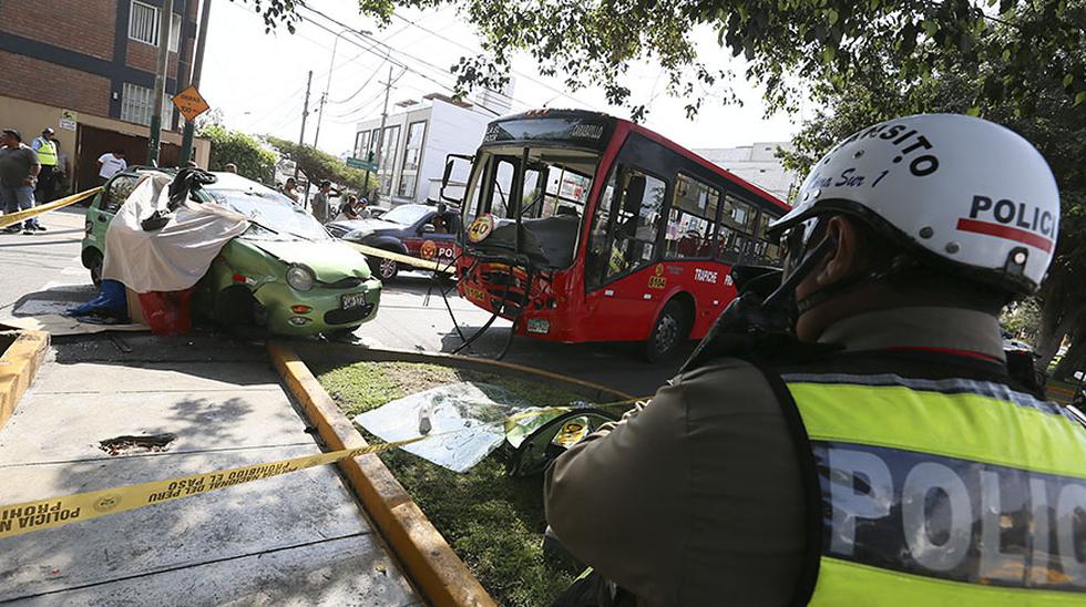 El rector de la Universidad Se&ntilde;or de Sip&aacute;n, Roger Pingo Jara, muri&oacute; durante el choque de un bus de transporte p&uacute;blico y un taxi. El excongresista Alberto Beingolea result&oacute; herido en el accidente. (FOTO: MIGUEL BELLIDO/E