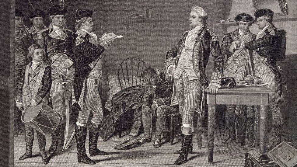 The relationship between the 13 colonies and the British government began to deteriorate after 1750. (GETTY IMAGES).