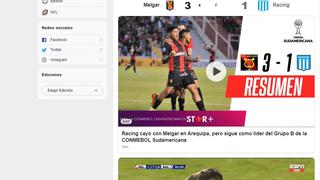 En portada: así reaccionó la prensa extranjera tras victoria de Melgar sobre Racing por Copa Sudamericana | FOTOS
