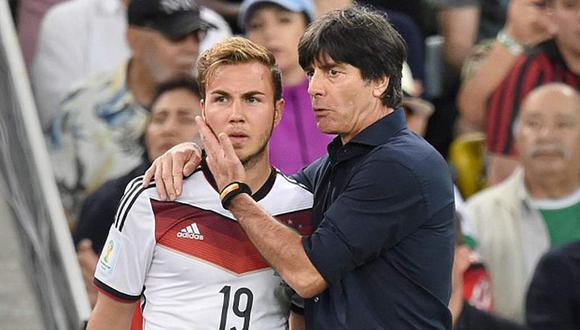 Joachim Löw cree que le hizo daño a Mario Götze luego de decirle que "era mejor que Messi" en la final de la Copa del Mundo 2014. (Foto: EFE)