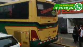 Buses interprovinciales siguen bloqueando Av. Manco Cápac