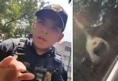 Policía amenaza a un ciudadano con "detonar" a sus perros porque los considera armas mortales | VIDEO