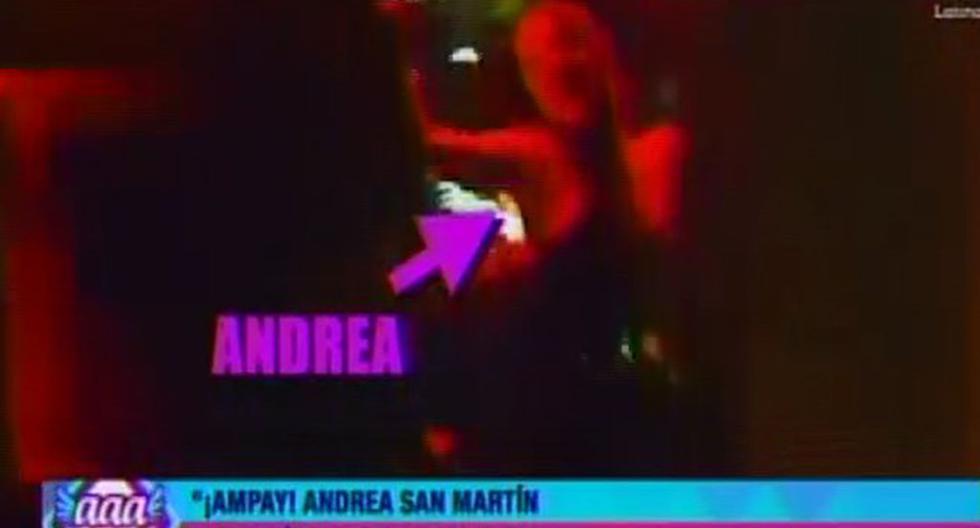 Andrea San Martín disfruta de su soltería con noche de copas. (Foto: Captura Latina)