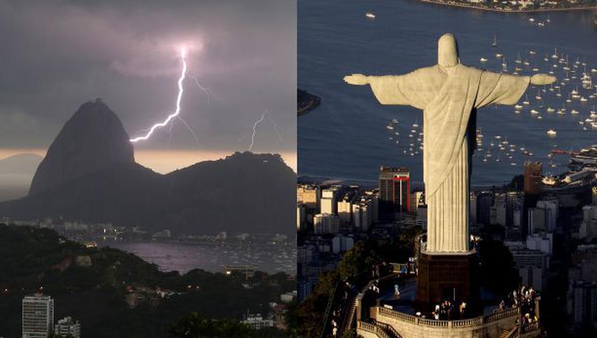 Cristo de Corcovado pierde un dedo debido a un rayo