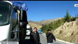 Cajamarca: transportistas bloquean Km 170 y tramo de la carretera Cuidad de Dios 