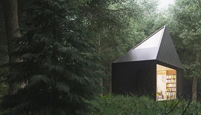 Esta cabaña se encuentra en medio del bosque y fue creada por el polaco Tomek Michalski. El refugio se construyó con la idea de poner aislarse de la bulla y las personas. (Foto: Tomek Michalski)