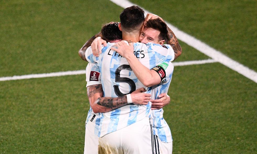 Argentina goleó a Uruguay por 3-0. (Foto: Twitter Conmebol).