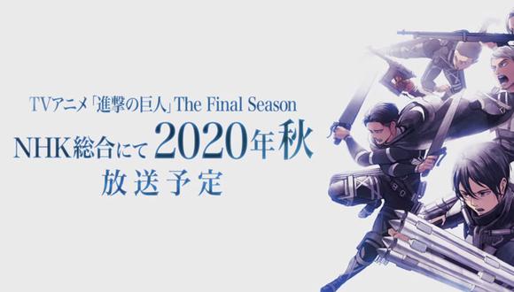 Attack on Titan: anuncian oficialmente la temporada 4 y final de la serie de anime (Foto: Wit Studio)