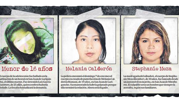 #NiUnaMenos: tres mujeres asesinadas en solo seis días