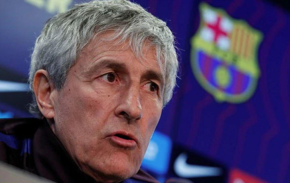 Quique Setién reconoció el encuentro con Pep Guardiola. (Foto: AFP)