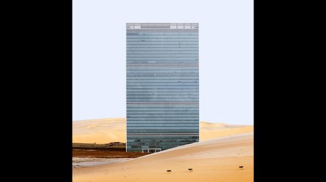 Icónicos edificios de Nueva York son 'trasladados' al desierto - 4