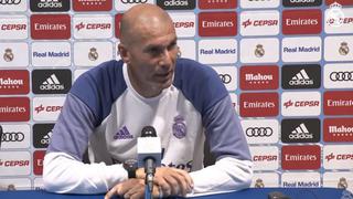 Zidane habló sobre posibles fichajes y bajas del Real Madrid