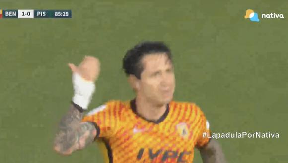 Gianluca Lapadula abrió el marcador en la primera semifinal por los Playoffs de la Serie B. (Foto: Captura Nativa)