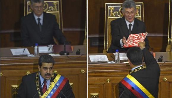 ¿Qué le regaló Maduro a Ramos Allup en el Parlamento?