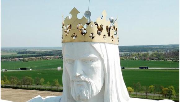 La estatua de Cristo Rey de Świebodzin, Polonia, mide 36 metros. (Foto: El Universal - México)