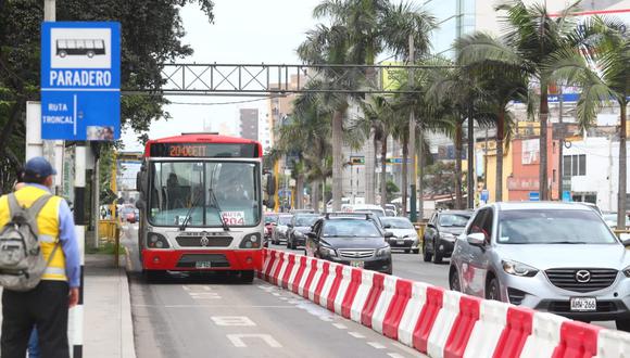 La ATU implementará el piloto de su proyecto de segregación de vías para la circulación preferente del transporte público. (Foto: ATU)