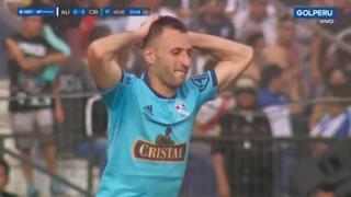 Alianza Lima vs. Sporting Cristal: Horacio Calcaterra falló una clara ocasión de gol y perdonó a los íntimos