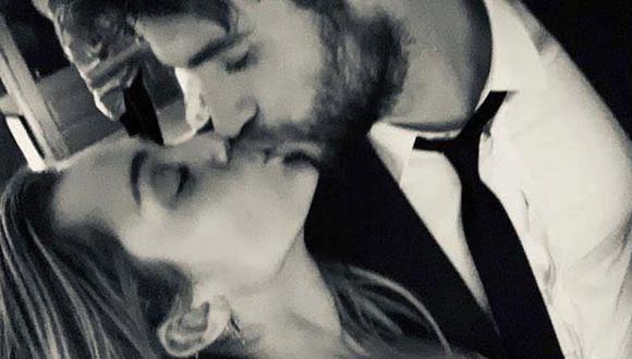 Miley Cyrus y Liam Hemsworth en el día de su boda. (Foto: Instagram)
