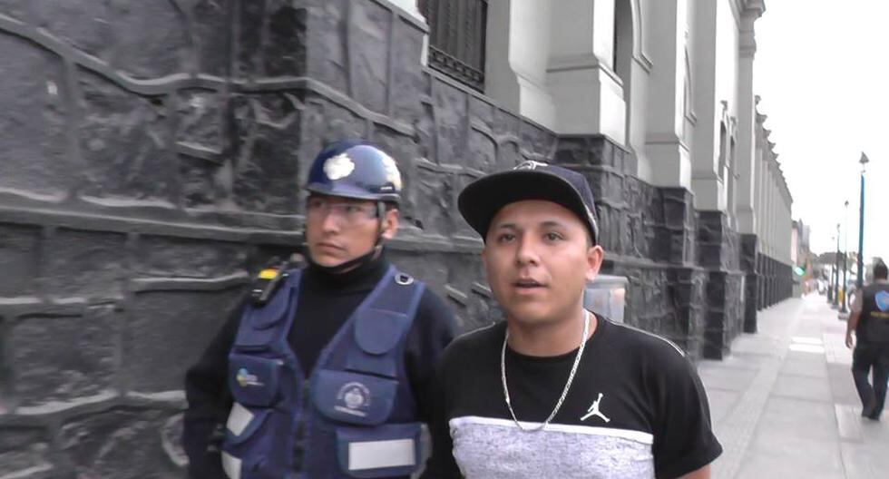 Stiven Ontiveros López fue intervenido por los serenos de Lima. (Foto: Facebook Municipalidad de Lima)