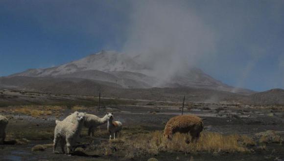 Ubinas: cráter del volcán se ha deformado