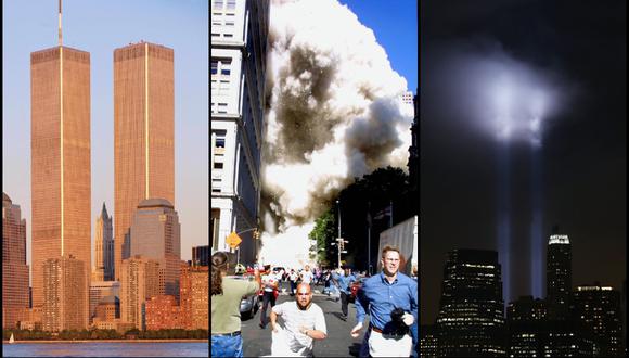 La belleza de las Torres Gemelas: los gifs del antes y el después del 9 de setiembre. Fotos: AFP