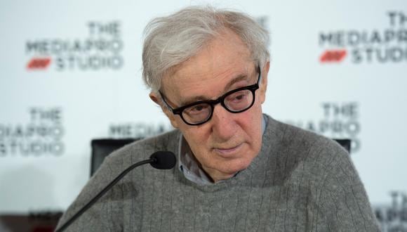 El director de cine Woody Allen en una conferencia de prensa en el festival de cine de San Sebastián (España), en 2019.