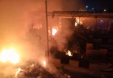 Ate: se registra incendio en fábrica papelera