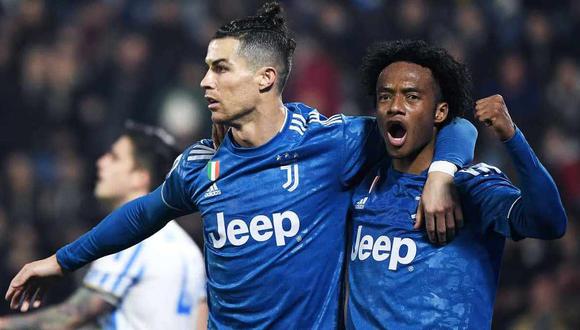 Juan Guillermo Cuadrado es más influyente que Cristiano Ronaldo en Juventus, aseguró Paolo Montero. (Foto: AFP)