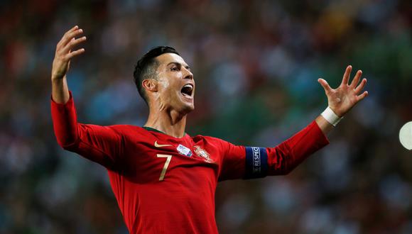 Cristiano Ronaldo aumentó la ventaja de Portugal frente a Luxemburgo con un golazo de 'sombrero'.  REUTERS/Rafael Marchante