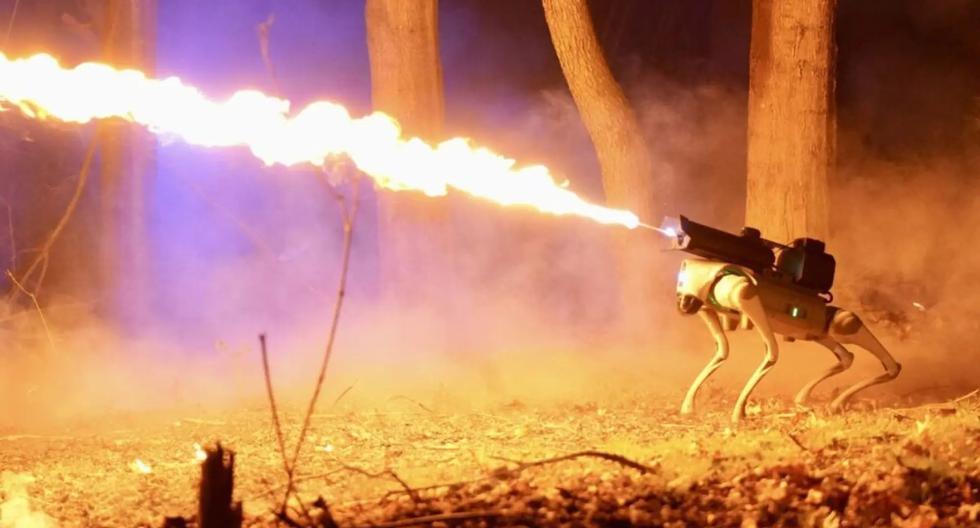 Buy Thermonator: The $10,000 Flame-Throwing Robot Dog
