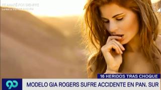 Panamericana Sur: modelo sufrió grave accidente de tránsito