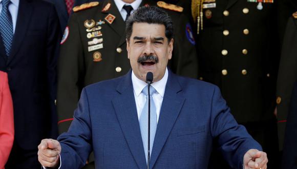 Nicolás Maduro durante un mensaje televisado, en el Palacio Presidencial de Miraflores en Caracas. (Foto: REUTERS/Manaure Quintero).