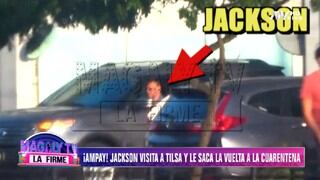 Jackson Mora fue captado visitando a Tilsa Lozano en pleno estado de emergencia por el COVID-19 | VIDEO