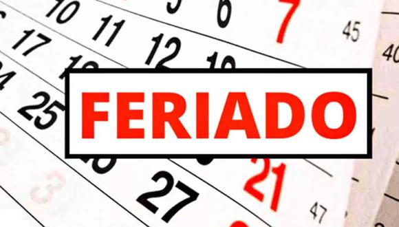 Calendario Feriados 2022 en el Perú: cuándo es el próximo día no laborable y libre. FOTO: Difusión.