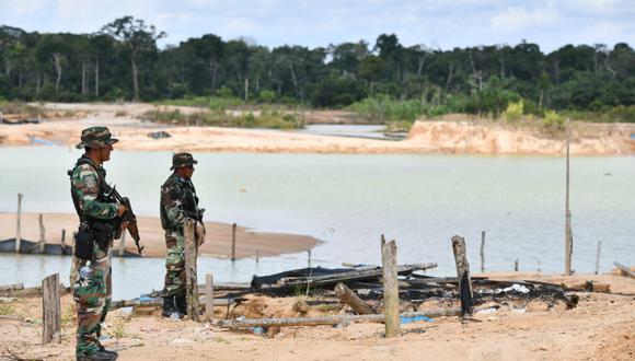 El ministro de Defensa, José Huerta, anunció que se instalará una base militar o "base de protección de la Amazonía" dentro de La Pampa. Foto: Ministerio del Interior del Perú.