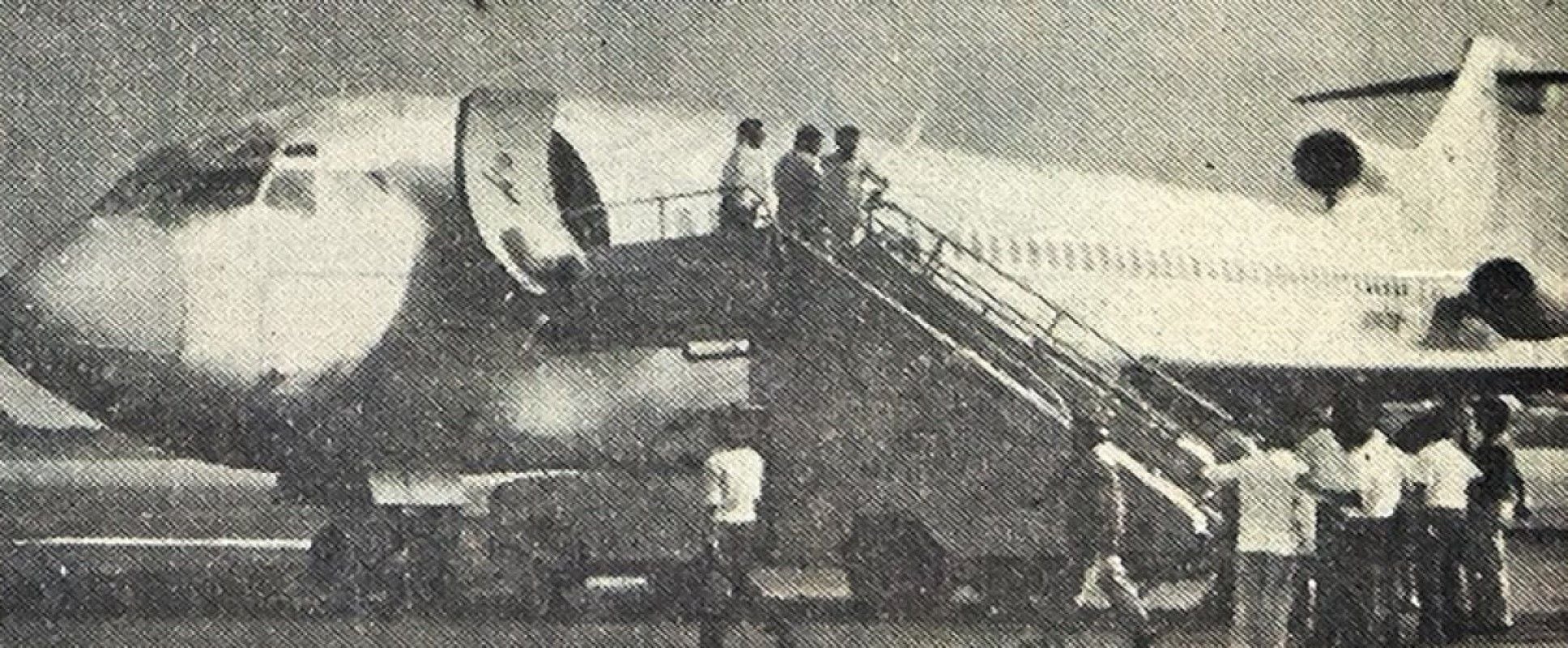 Image of the damaged plane, which was purchased in the US in 1987. After operating in Peru, it was leased to Air Malta.  (Photo: GEC Historical Archive)   