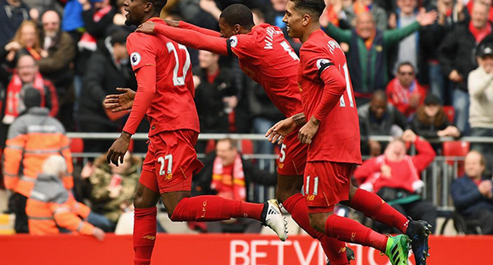 De lujo fueron los goles que se marcaron en la victoria del Liverpool sobre el Everton. (Foto: Getty Images)