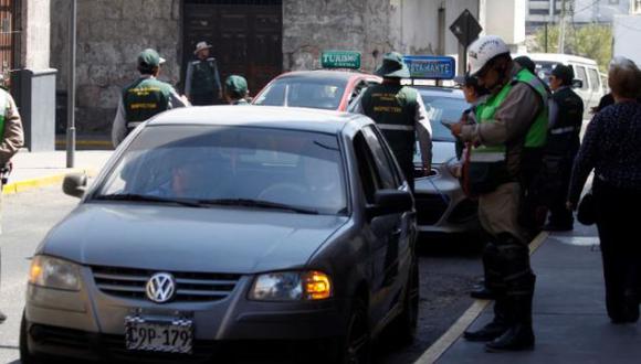 Arequipa: dan inicio al 'plaqueo' para reducir tráfico en el Centro Histórico