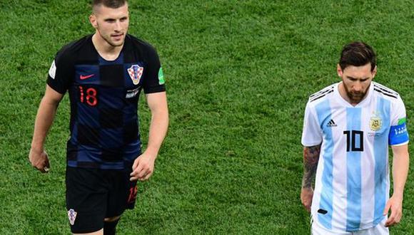 Gran parte del equipo de Croacia quería obtener la camiseta de Lionel Messi. Pero solo un jugador balcánico se rehusó a pedirle la indumentaria al crack de Argentina. Aquí los motivos. (Foto: AP)