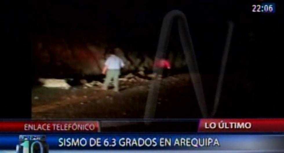 Primeras imágenes del sismo en Arequipa. (Video: Canal N)
