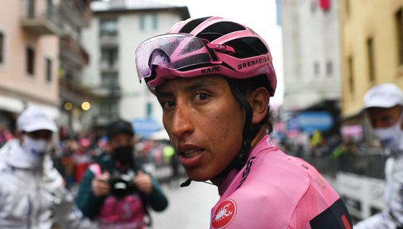 Egan Bernal es el líder del Giro de Italia a falta de 5 jornadas. (Foto: AFP)