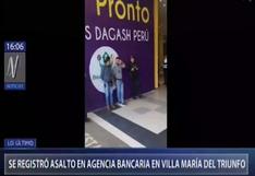 Villa María del Triunfo: reportan asalto en agencia bancaria en centro comercial Real Plaza | VIDEO