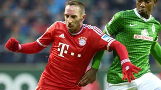 Bayern Múnich golpeó 7-0 al Bremen con gran actuación de Franck Ribéry