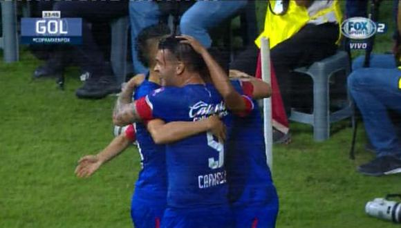 Elías Hernández abrió el marcador a los 34' en la final de la Copa MX | Foto: captura