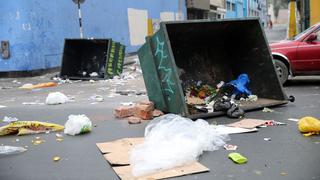 Así amanecieron las calles de Lima por protesta de trabajadores