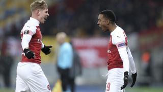 Arsenal goleó 3-0 al Vorskla,sigue invicto y se aseguró el primer puesto