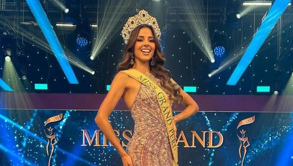 Luciana Fuster se coronó como la ganadora del certamen Miss Grand Perú 2023. (Foto: Instagram)