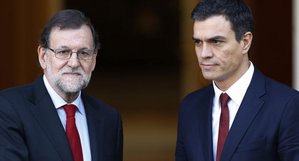 Mariano Rajoy y Pedro Sánchez al terminar su reunión de este miércoles (Foto: EFE)