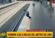 Metro de Lima: pasajero se desvanece y cae a los rieles del tren